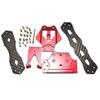GPM Aluminum Alloy + Carbon Fiber Sub Chassis Red : Losi 1/10 Lasernut U4 view 1