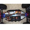 GPM Aluminum Alloy + Carbon Fiber Sub Chassis Red : Losi 1/10 Lasernut U4 view 2
