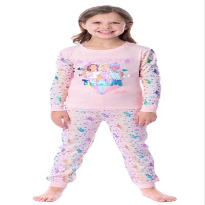INTIMO Mattel Girls' Barbie Dream Team Unicorn Best Friend Sleep Pajama Set (4)