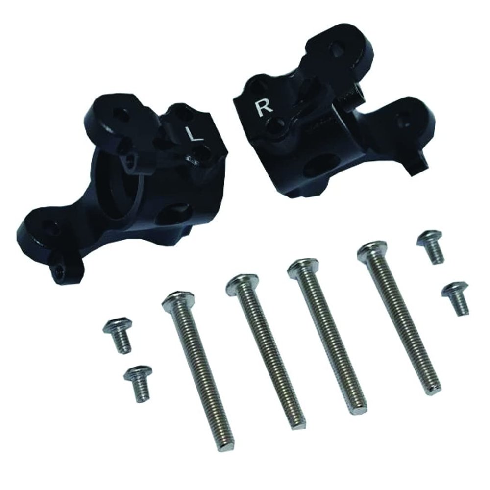 GPM Racing Aluminum Front C-Hubs Black : Axial 1/10 RBX10