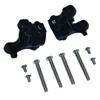GPM Racing Aluminum Front C-Hubs Black : Axial 1/10 RBX10 view 1