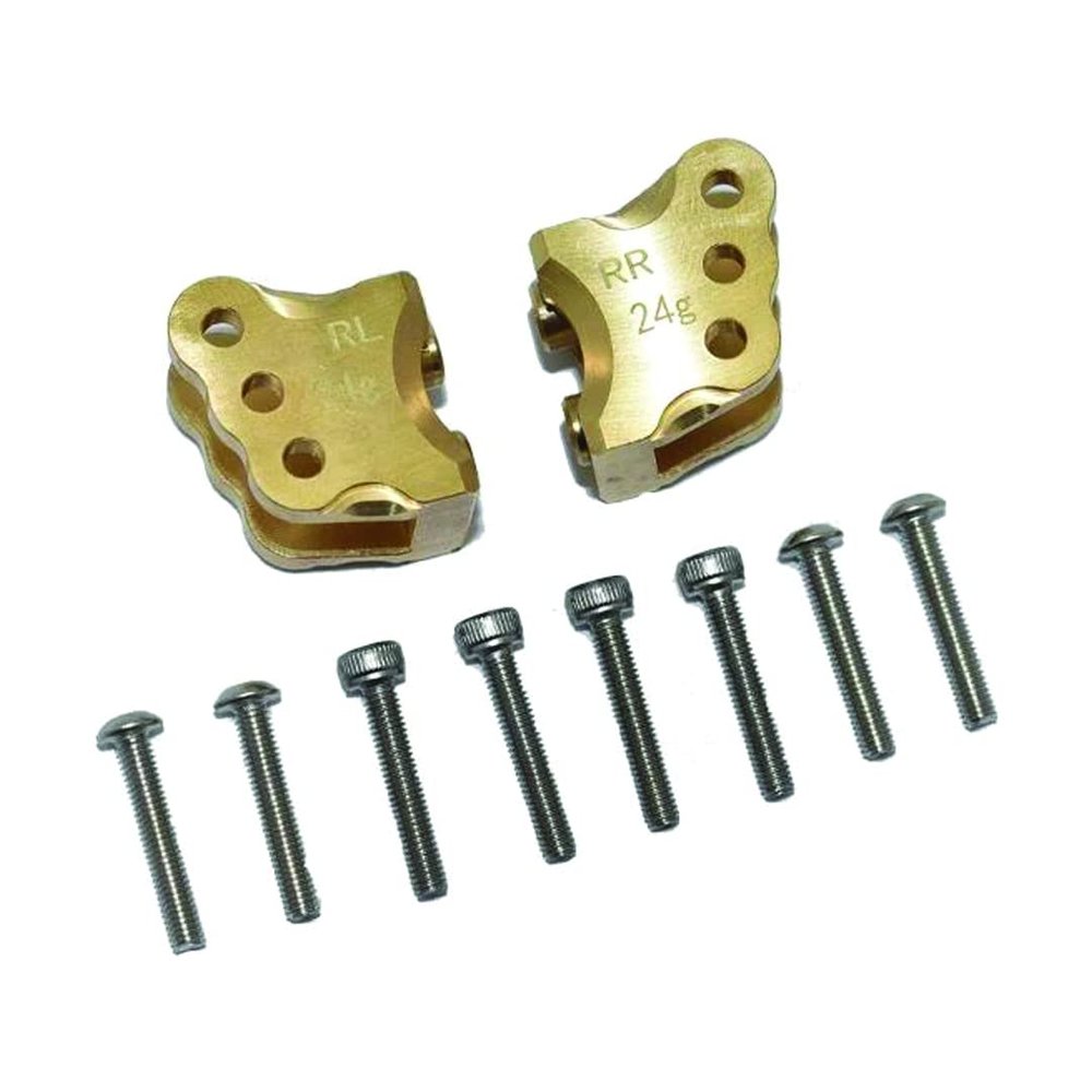 AXIAL RBX10 RYFT Brass Rear AXLE Mount set For Suspension Links - 10pc set - GPM RBX009X [RBX009X]