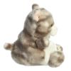 Aurora Adorable Palm Pals Silver Kitty Stuffed Animal - Fun Collectible Plush for Kids and Adult Collectors - Perfect for Decorating Rooms and Birthday Gifts - Gray 4 Inches view 3