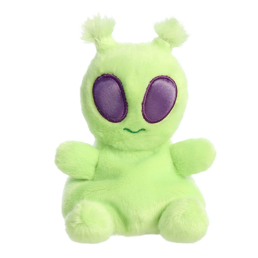 Aurora Adorable Palm Pals Ross Alien Stuffed Animal - Fun Collectible Plush for Kids and Adult Collectors - Perfect for Decorating Rooms and Birthday Gifts - Green 4.5 Inches