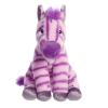 Aurora Adventurous Destination Nation Zebra Stuffed Animal - Global Exploration - Learning Fun - Purple 10 Inches view 2