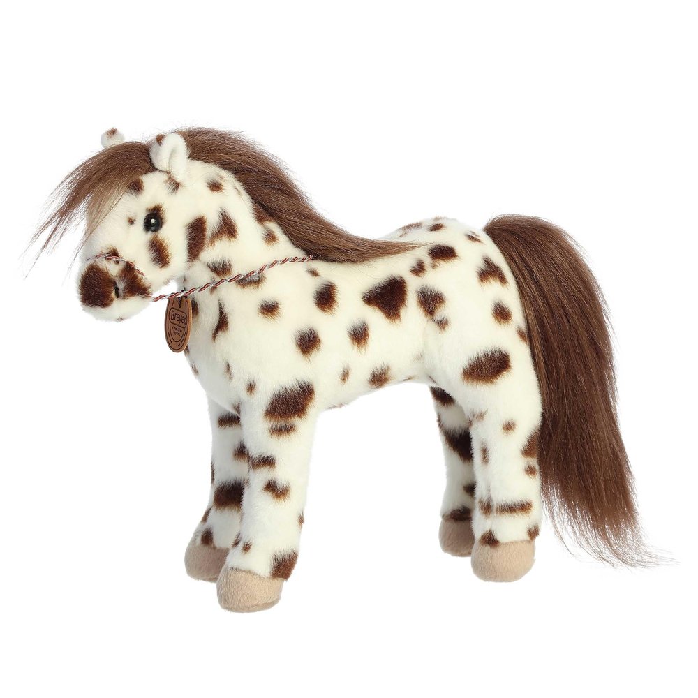 Aurora Exquisite Breyer Showstoppers Knabstrupper Stuffed Animal - Realistic Detailing for Imaginative Play - Perfect for Kids, Adults, and Any Horse Lovers - White 11 Inches