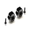 Exotek TLR 22 Drag Racing Wide Clamping Rear Hex (Black) (2) (8mm) view 1