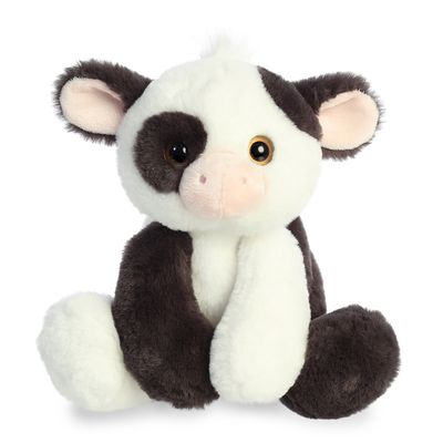 Aurora Adorable Flopsie Bessie Cow Stuffed Animal - Used to Create Imaginative Play Adventures - Perfect for Birthdays, Kids and Adults, All Ages - White 13 Inches