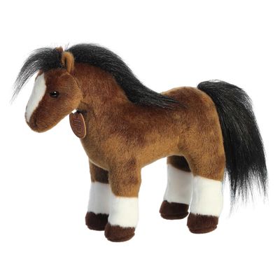 Aurora Exquisite Breyer Welsh Pony Stuffed Animal - Realistic Detailing - Imaginative Play - Brown 11 Inches