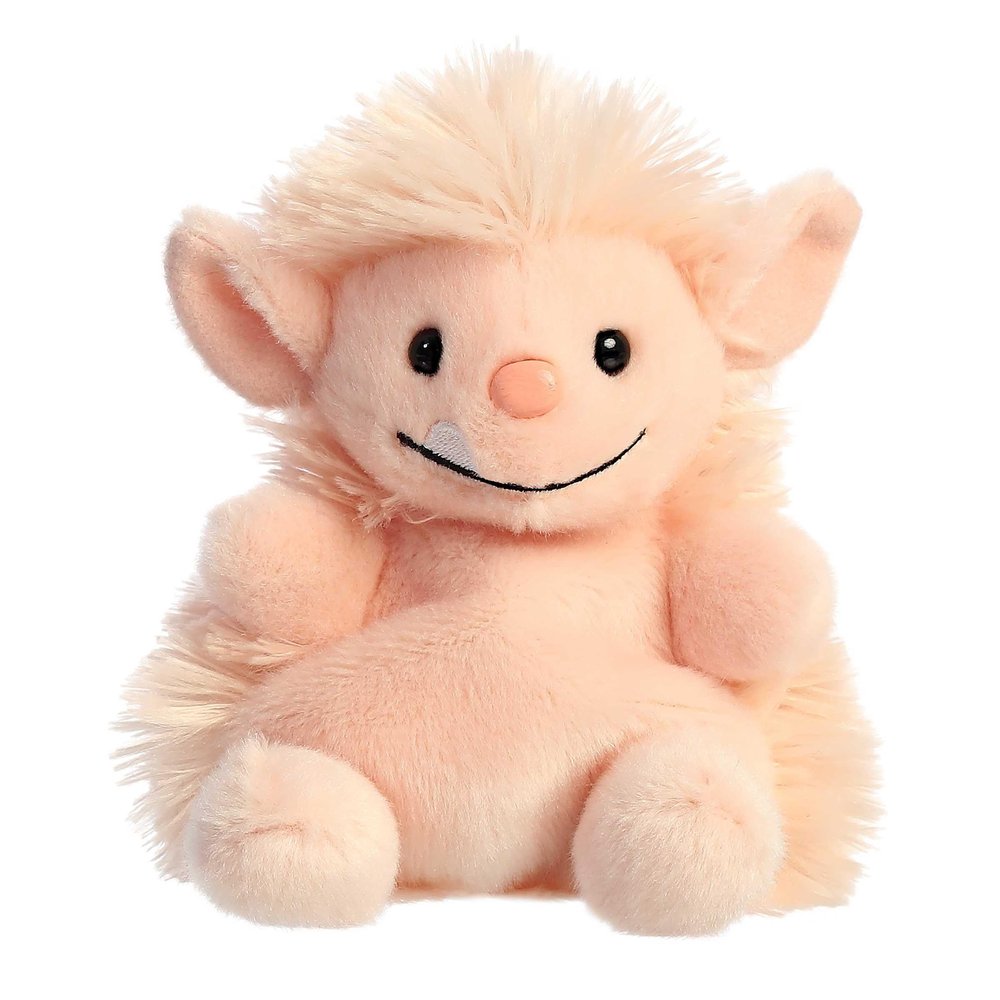 Aurora Adorable Palm Pals MOH Ogre Stuffed Animal - Fun Collectible Plush for Kids and Adult Collectors - Perfect for Decorating Rooms and Birthday Gifts - Pink 4 Inches