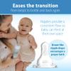 Dr. Brown's Natural Flow Anti-Colic Options+ Narrow Baby Bottle, 2 oz/60 mL, with Preemie Flow Nipple, 0m+, 4 Pack view 4