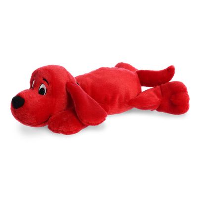 Aurora Playful Clifford Laying Clifford Stuffed Animal - Childhood Nostalgia - Lasting Companionship - Red 12 Inches