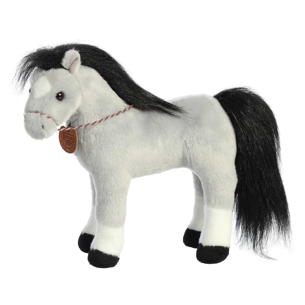 Aurora Exquisite Breyer Showstoppers Welsh Cob Stuffed Animal - Realistic Detailing for Imaginative Play - Perfect for Kids, Adults, and Any Horse Lovers - Gray 11 Inches