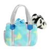 Aurora Fashionable Fancy Pals Blueberry Snow Leopard Stuffed Animal - Plush with Stylish Purse for Dress Up Fun - Perfect for Kids 3+ Years, Costumes, and Birthdays - White 6 Inches view 2