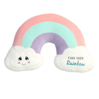 Aurora Inspirational Precious Moments Find Your Rainbow Stuffed Animal - Cherished Memories - Enduring Comfort - Multicolor 14 Inches