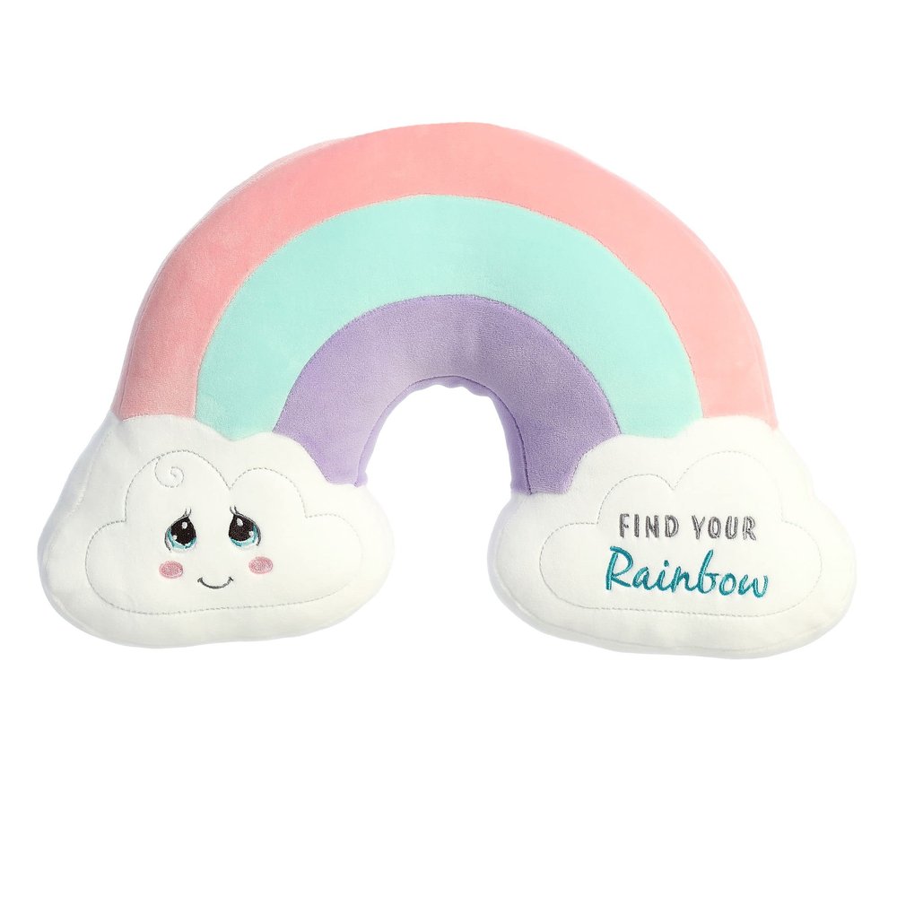 Aurora Inspirational Precious Moments Find Your Rainbow Stuffed Animal - Cherished Memories - Enduring Comfort - Multicolor 14 Inches