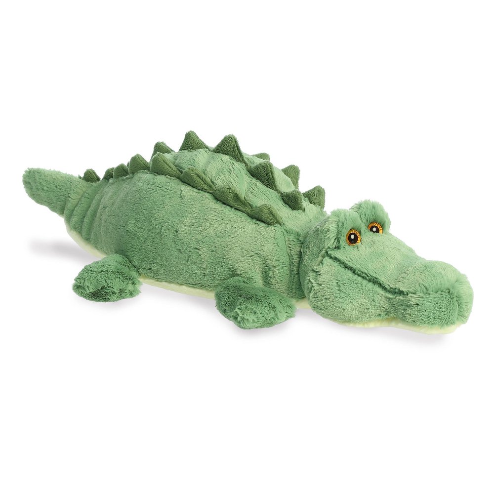 Aurora Adorable Grand Flopsie Gusto Gator Stuffed Animal - Playful Ease - Timeless Companions - Green 20.5 Inches