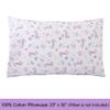 100 Cotton 3 Piece Toddler Sheet Set, Soft Breathable Crib Bedding Set for Girls Includes a Flat Sheet, a Fitted Sheet, a Pillowcase, Gypsy Floral Animals Giraffe Hippo Elephant Pink view 4
