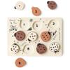 Wee Gallery Wooden Tray Puzzle Count to Ten Ladybugs, Montessori Toy for Toddlers and Preschoolers for Early Learning and Fine Motor Skill Development, Sustainable Educational Puzzle for Kids view 1