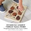 Wee Gallery Wooden Tray Puzzle Count to Ten Ladybugs, Montessori Toy for Toddlers and Preschoolers for Early Learning and Fine Motor Skill Development, Sustainable Educational Puzzle for Kids view 2