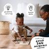 Wee Gallery Wooden Tray Puzzle Safari Animals, Montessori Toy for Toddlers and Preschoolers for Early Learning and Fine Motor Skill Development, Sustainable Educational Puzzle for Kids view 3