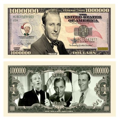 American Art Classics Pack of 50 Bills - Bing Crosby Million Dollar Novelty Bill Collectible