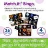 The Learning Journey: Match It! Bingo - Space - Reading Game for Preschool and Kindergarten 36 Picture Word Cards,Multi view 3