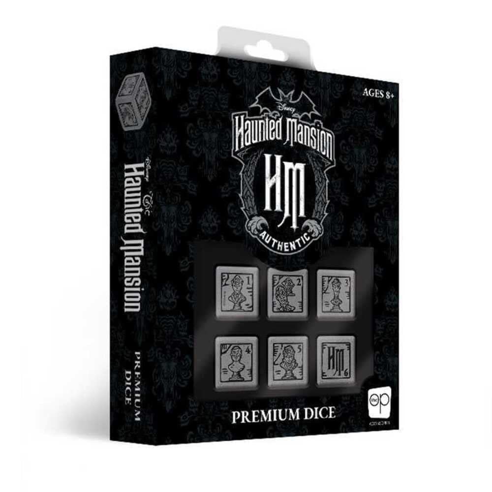 Disney The Haunted Mansion Premium Dice Set | Collectible d6 Dice | Custom Dice with Collectible Tin Case | Officially Licensed Disney 6-Sided Dice