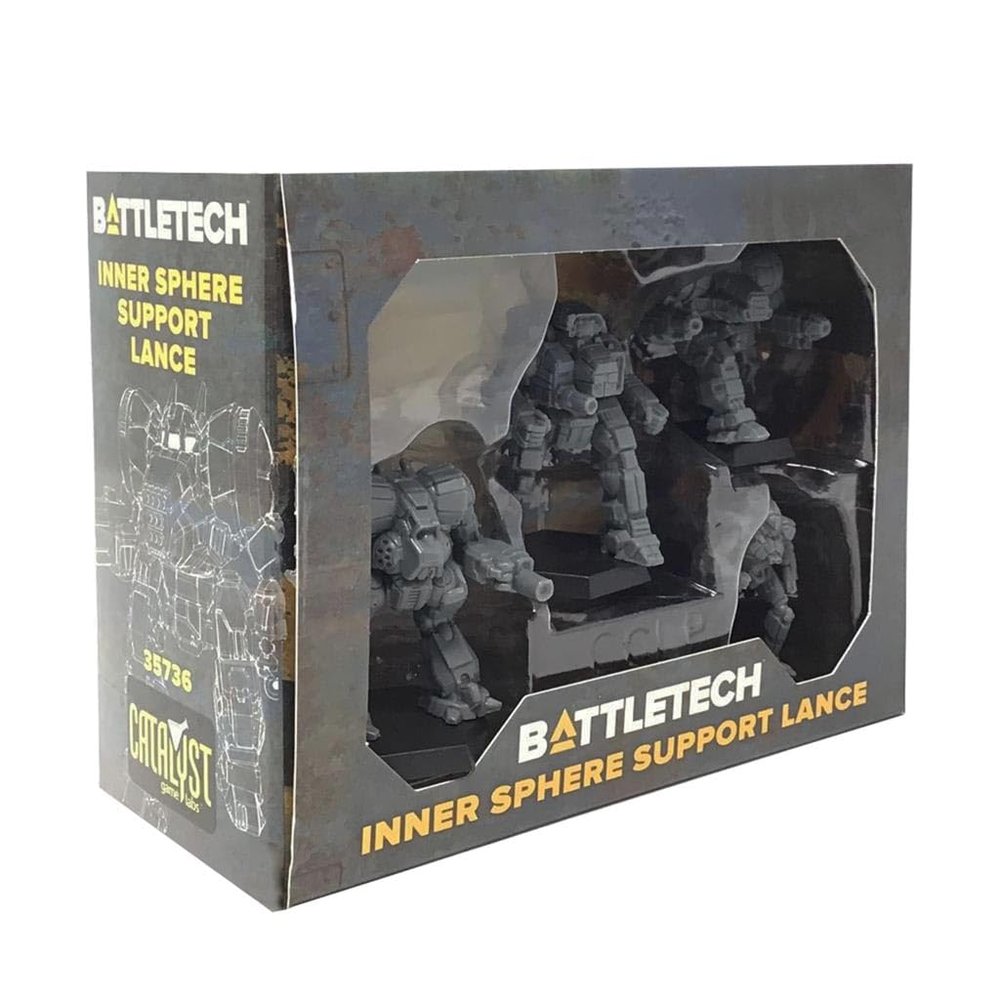 Catalyst Game Labs BattleTech Mini Force Pack: Inner Sphere Support Lance, Grey