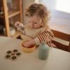 mushie 100% Silicone Baby Sippy Cup | 6 Months+ (Cambridge Blue) view 3
