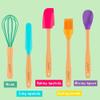 Chefclub Kids Montessori Cooking 5-Piece Utensils Set Heat Resistant Non Stick Silicone for Kids & Beginner Kitchen & Cookware Gadgets - Mixing, Whisking, Baking, Brushing view 3