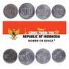 4 Coins from Indonesia | Indonesian Coin Set Collection 100 200 500 1000 Rupiah | Circulated 2016 | Diponegoro | Tjipto Mangoenkoesoemo | Tahi Bonar Simatupang | Herman Johannes view 2