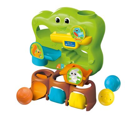 Clementoni 17687 Arbol de las Bolas ocultas Magic Colour Tree-Ball Drop, Early, Infant, Activity Toys for 1 Year Olds, Made in Italy, Multicolour, Medio