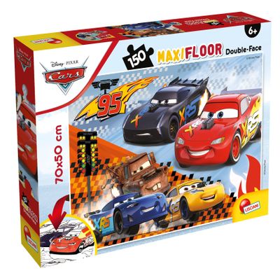 Lisciani Giochi Disney Puzzle DF Maxi Floor 150 Cars, Colour, 91805