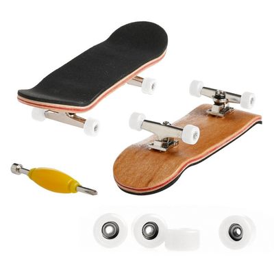 Lottoyday Mini Maple Wooden Pro Fingerboards, Finger Skateboard Toy Set-1 Pack (White)
