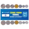 7 Coins from Israel | Israeli Coin Set Collection 1 5 10 25 Agorot  1 5 Lirot | Circulated 1960-1980 | Pomegranates | Palm Tree | Lion | Lyre | Star | Olive Branches | Hanukkiyah | Barley Ears view 2