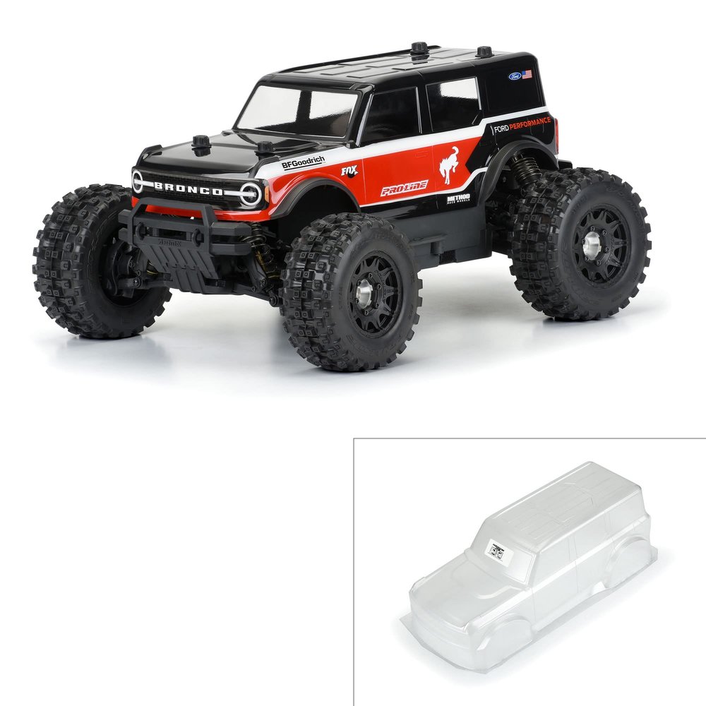Pro-Line Racing 1/10 2021 Ford Bronco Clear Body Granite/Vorteks PRO359100 Car/Truck Bodies Wings & Decals