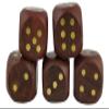KAM Home Wooden Game Dice Box with Five Dice Gifts for Christmas view 4