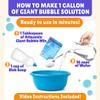 Giant Bubble Wand - Bubble Wands, Bubbles for Kids, Big Bubble Wand Huge Rope, 4 Pack Giant Bubble Wands + Bubble Solution Powder  Makes 2 Gallons, Outdoor Summer Fun view 4