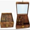 KAM Home Wooden Game Domino Dice Tic Toe Game Gifts for Christmas, Brown, Long -9.25 In x width -4.25 IN x height -1.5 INCH view 1