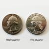 Canailles Hinged Bite and Folding Quarter Coin, Magic Trick Cool Quarter for Pranks, Tricks and More view 2