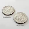 Canailles Hinged Bite and Folding Quarter Coin, Magic Trick Cool Quarter for Pranks, Tricks and More view 4
