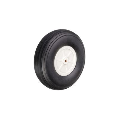 Bettomshin 4.5 inch RC Model Airplane Super Light Sponge Tire Tail Wheel Tire and Wheel Sets for RC Car Airplane PU Sponge Tire with Plastic Hub 1Pcs
