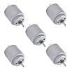 Bettomshin 5Pcs RC Motor, DC Motor Round Shaft 1.5-6V 5000-20000RPM Micro Motor Electric Motor 25 x 21mm Mini Motor for RC Boat Model Airplane Model Toys DIY view 1