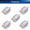 Bettomshin 5Pcs RC Motor, DC Motor Round Shaft 1.5-6V 5000-20000RPM Micro Motor Electric Motor 25 x 21mm Mini Motor for RC Boat Model Airplane Model Toys DIY view 3