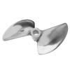 Bettomshin 1Pcs Two Blade Propeller for Ship Model Rc Boat Propeller Model Silver Aluminium Alloy Positive Paddle 78mm Diameter 1.6 Pitch 5mm Hole Dia view 1