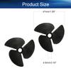 Bettomshin 2Pcs Two Blade Propeller for Ship Model Rc Boat Propeller Model Black Plastic Positive Paddle 47mm Diameter 40mm Pitch 4.8mm Hole Dia view 2