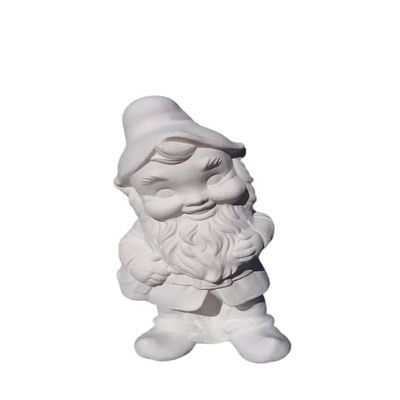 17" Ready to Paint Garden Gnome Ceramic Bisque