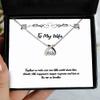 Together we Make Our own Little World Where time Stands Still, Happiness Reigns Wishbone Dancing Necklace, Wife Jewelry, Joke for Wife view 1