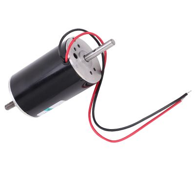 Generator Motor, High Speed CW CCW Double Output 8500RPM DC Motor 80W 24V for DIY Toys for Cutting Machine for Wind Turbine Generator(Without stand)